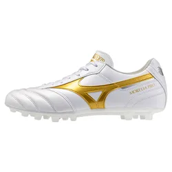 Chaussures De Football Morelia Ii Pro Ag White / Football Gold / Galaxy Silver EU 42 1/2