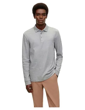 Polo à Manches Longues Pado 30 10241542 Silver XL