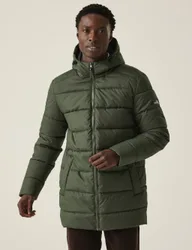 Lakiver Hooded Puffer Jacket Khaki male