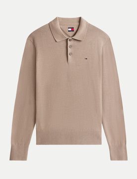 Slim-Fit Polosweater Beige L