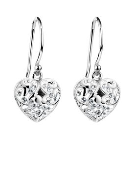Nenalina Pendientes 'Heart' plata