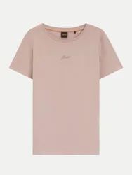 Orange Slim-Fit T-Shirt mit Logo-Stickerei Rosa L