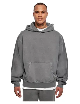 Felpa Con Cappuccio Heavy Terry Garment Dye Dark Shadow 3XL - Urban classics - FashionsVida