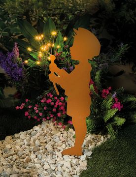 LED-Gartenstecker "Junge"