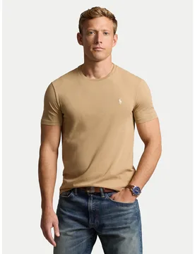 Polo T-Shirt 710671438329 Beige Custom Slim Fit M male - Ralph Lauren - FashionsVida