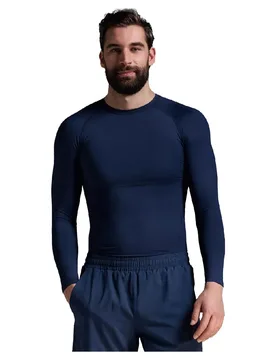 Maglietta A Maniche Lunghe Core Compression Navy / Nlo L - 2XU - FashionsVida