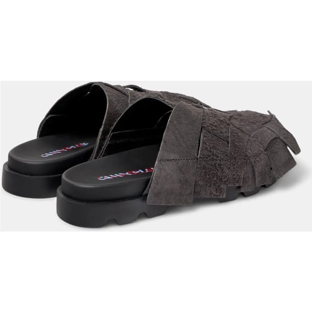 Zuecos unisex de piel con puntera cuadrada - camperlab - FashionsVida