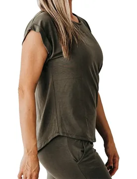 T-shirt à Manches Courtes Natural Forest XL - Ginadan - FashionsVida