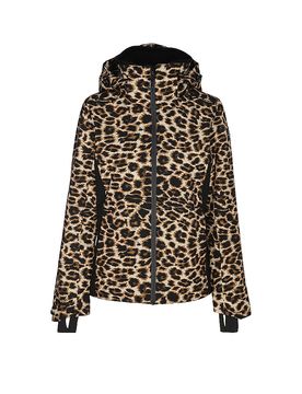 Chaqueta de esquí Flowler para mujer marrón claro 34
