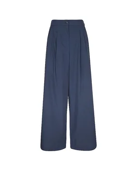 Pantalon Marlene WKDBENDA bleu marine 34 - Max Mara - FashionsVida