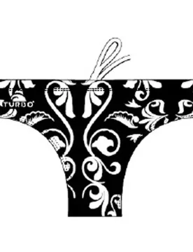 Madeira Swimming Brief Black / White M Men - TURBO - FashionsVida