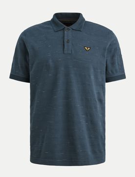 T-shirt mit Polokragen Popcorn Blau M