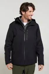 Brisk Extreme Mens Waterproof Jacket - Black - Black - Size: XL