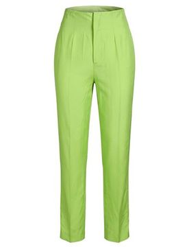 Pantalones Mujer Verde lima 40 Mujer