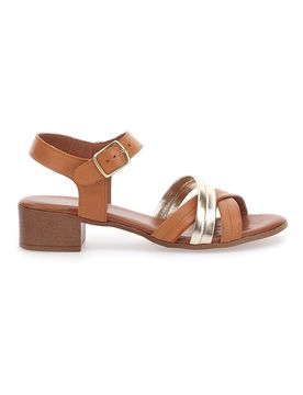Sandali Arancio con Fascette Incrociate 243205 40