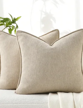 Pieza (Relleno de almohada no incluido) Funda de cojín de chenilla, cojín de sofá suave y lujoso de 18X18 pulgadas, adecuado para la decoración de - Shein - FashionsVida