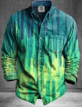 Vintage Abstract Gradient Psychedelic Art 3D Printed Casual Long Sleeved Shirt Button Down Shirts Spring Mens Casual Lapel Shirt - Aliexpress - FashionsVida