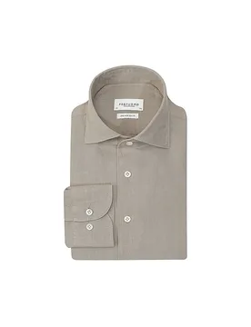 Leinenhemd olive 41 herren - Profuomo - FashionsVida