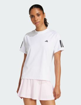 Maglietta Tennis Climacool 3-Stripes Club XL White