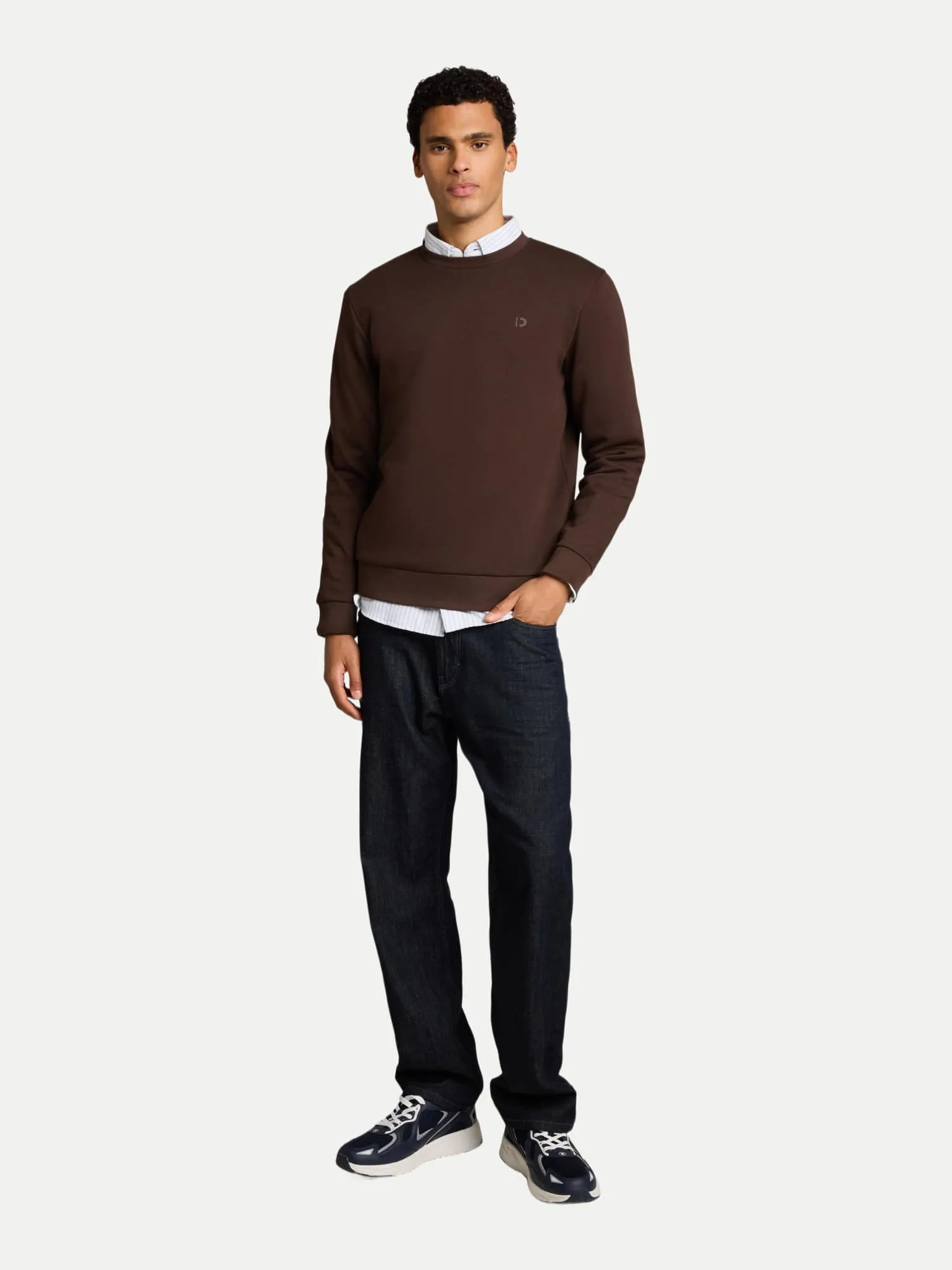 Basic Sweatshirt Braun M - Tom Tailor Denim - FashionsVida