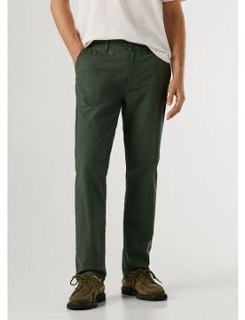 Para hombre. PM2100073 Pantalón Slim Chino Poplin oscuro (29), Casual, Algodón