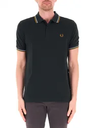 Polo in cotone VERDE BOTTIGLIA S