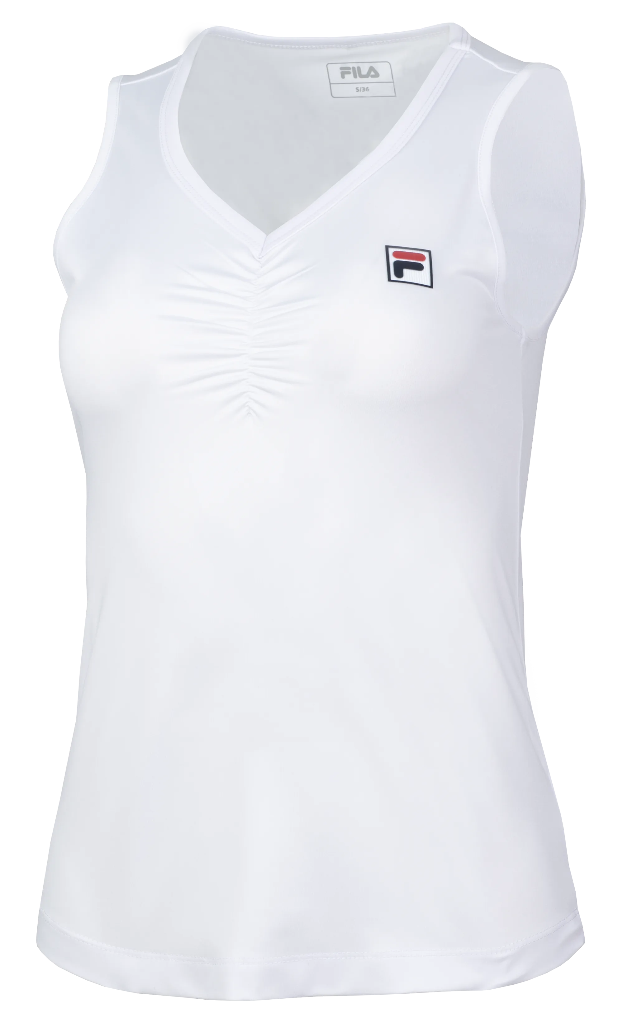 White Marleen Tennis Tank Top - XS - FILA Tennis - FashionsVida