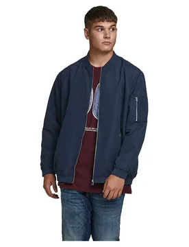 Blouson Bomber Rush Plus Size Navy Blazer 7XL - Jack & jones - FashionsVida