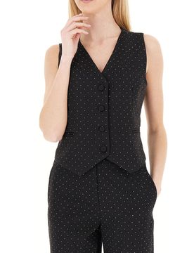 Gilet monopetto NERO M
