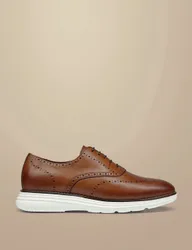 Leather Lace Up Trainers Brown male