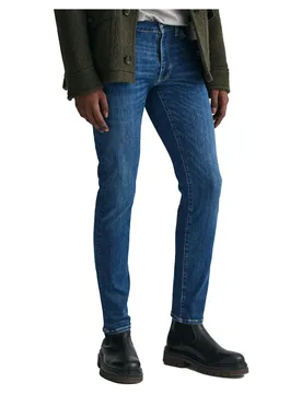 Jean Active Recover Slim Fit Mid Blue 33 - Gant - FashionsVida