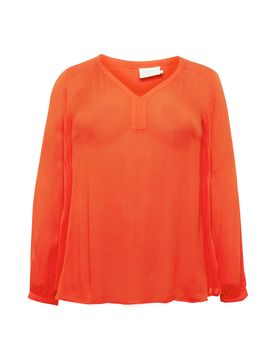 KAFFE CURVE Blusa 'Ami' rojo fuego