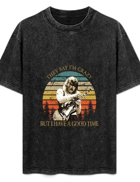Retro Vintage they say i'm crazy Joe Walsh Slim Fit T-Shirt Sporty Casual Quick Dry T-Shirt - Aliexpress - FashionsVida