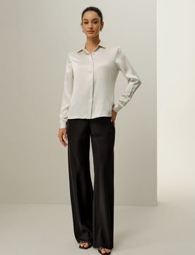 Camicia Seta Classica XS - Seta Charmeuse Lucida e Morbida