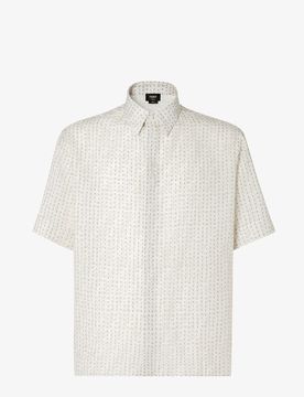 Stylish Mini Linen Shirt with Signature Stitching