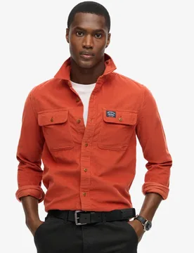 Superdry Herren Trailsman Cordhemd mit Lockerer Passform Orange - Größe: XL - 64.99 - FashionsVida