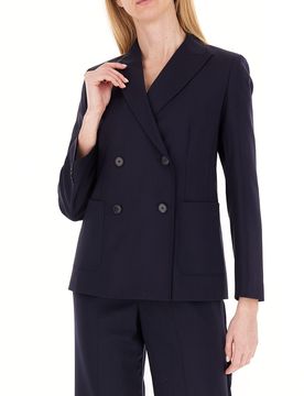Blazer lana vergine BLU SCURO 46