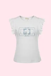 GAUDI t-shirt con logo donna bianco