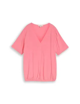 Blouse v-neck shape female