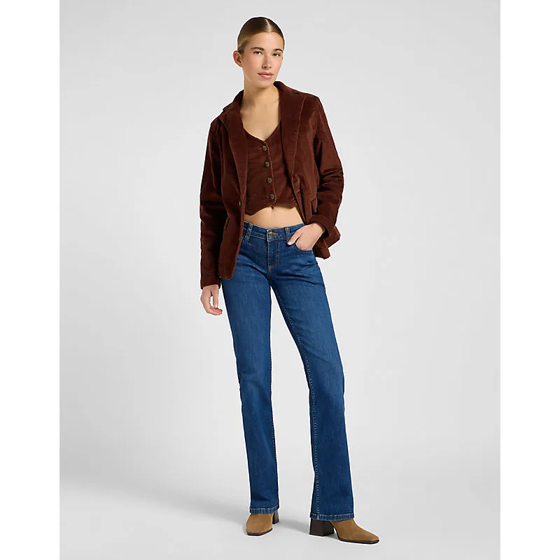 Relaxed Structured Blazer Luxe Brown Größe S female - Lee - FashionsVida
