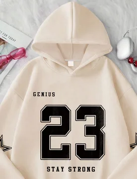 Sudadera con capucha de manga larga informal con estampado de letras para adolescentes, de vuelta a la escuela - Shein - FashionsVida