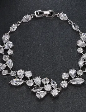 Emmaya Fashion Unique Design Trendy Bracelet White Gold Color Luxury AAA Cubic Zirconia Jewelry Bracelets For Women - Aliexpress - FashionsVida