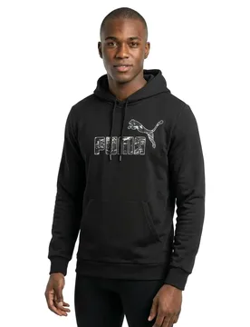 Sweat à Capuche Ess+ Camo Black S - Puma - FashionsVida