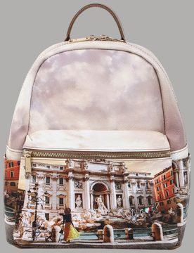 Zaino Donna Backpack Yesbag Stampa Multitasche Made in Italy