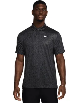 Golf Polo Dri-Fit Tour POA Print, anthrazit/schwarz s - Nike - FashionsVida
