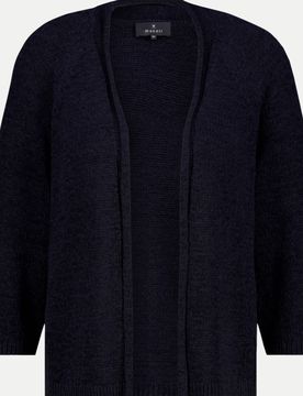 Strickjacke mit 3/4 Raglanärmel Schwarz 46