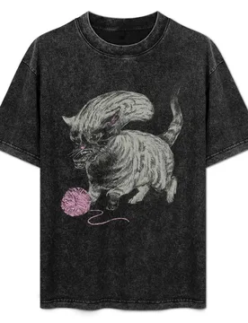Kittehmorph T-Shirt Work Short Sleeve Cotton Top - Aliexpress - FashionsVida