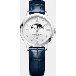 Baume & Mercier - Reloj de mujer Classima M0A10329 de piel y diamantes