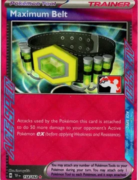 Pokemon SV Temporal Forces 154/162 Maximum Belt (ACE Spec Prize Pack League Promo Holo) - Pokémon - FashionsVida