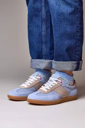 Women's 'Margot' Sporty Lace Up Trainers in Light Blue Size: 4 - Light Blue - Size: 4